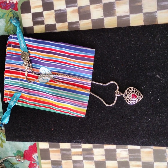 Brighton Retired Heart with red crystal heart - Picture 2 of 6